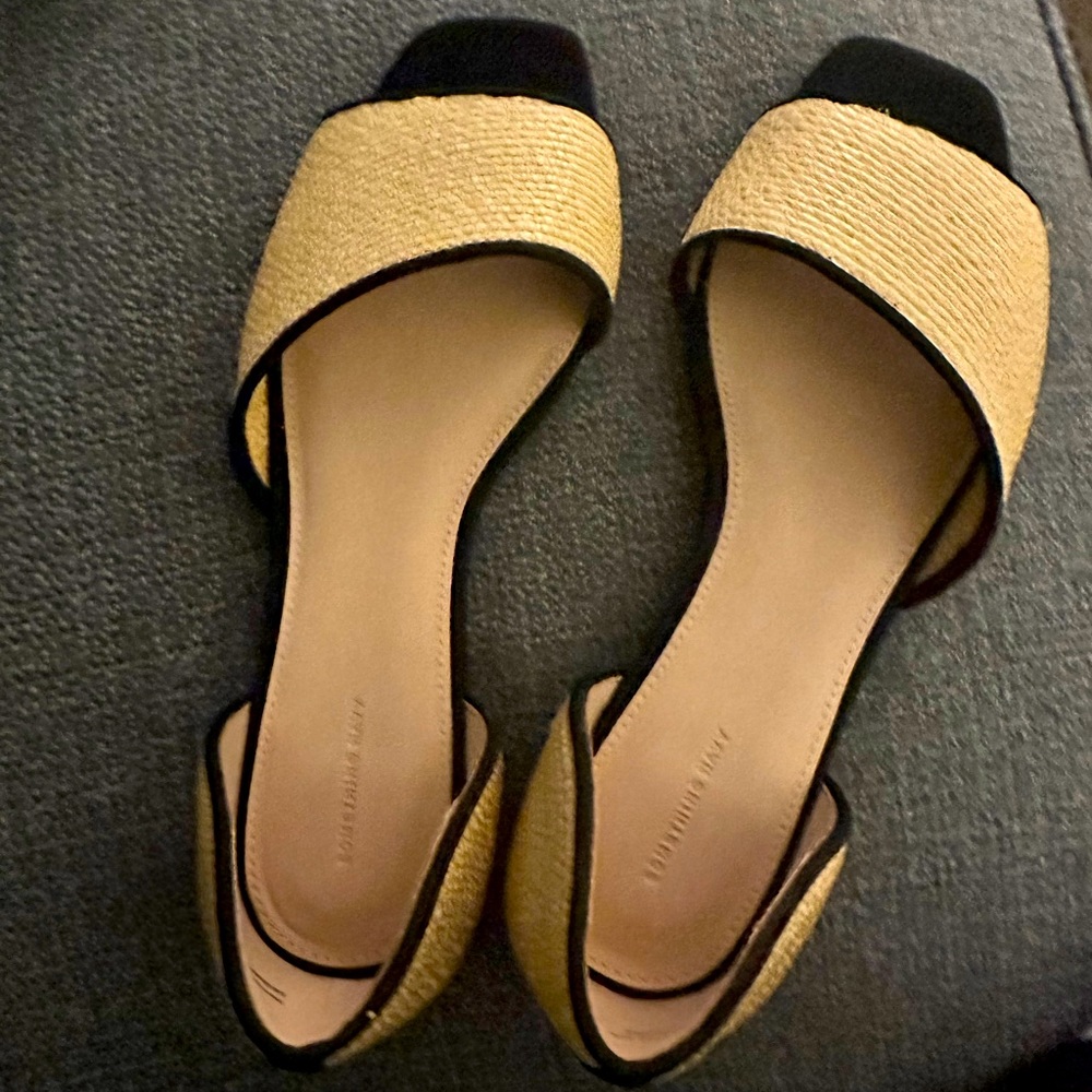 Something Navy flats